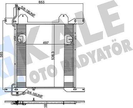 KALE OTO RADYATÖR 350320 - Condenser, air conditioning car-mod.net