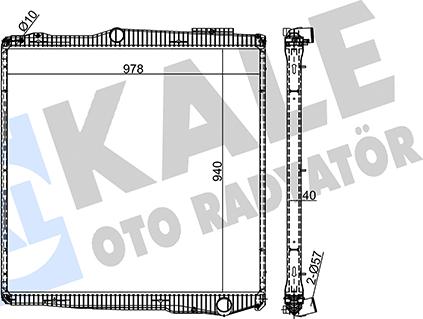 KALE OTO RADYATÖR 351405 - Radiator, engine cooling car-mod.net