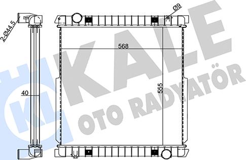 KALE OTO RADYATÖR 351390 - Radiator, engine cooling car-mod.net