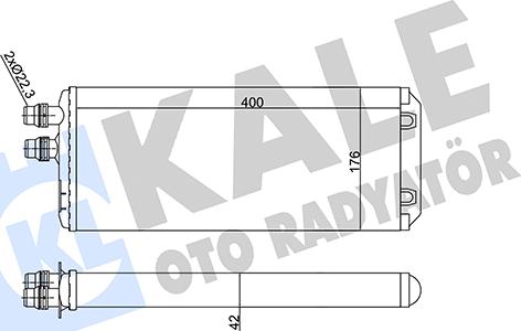 KALE OTO RADYATÖR 351755 - Heat Exchanger, interior heating car-mod.net