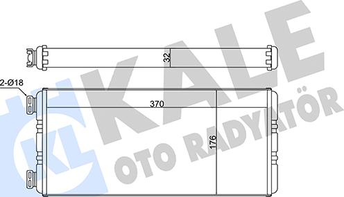KALE OTO RADYATÖR 351715 - Heat Exchanger, interior heating car-mod.net