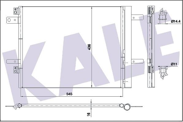 KALE OTO RADYATÖR 353150 - Condenser, air conditioning car-mod.net