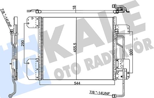 KALE OTO RADYATÖR 352850 - Condenser, air conditioning car-mod.net