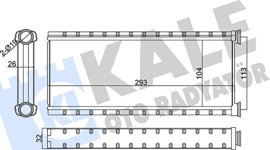 KALE OTO RADYATÖR 357335 - Heat Exchanger, interior heating car-mod.net