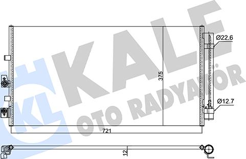 KALE OTO RADYATÖR 357280 - Condenser, air conditioning car-mod.net