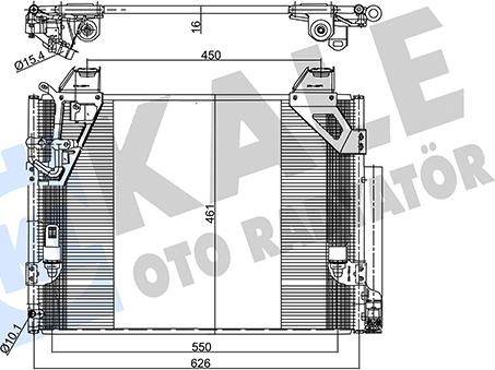 KALE OTO RADYATÖR 357765 - Condenser, air conditioning car-mod.net