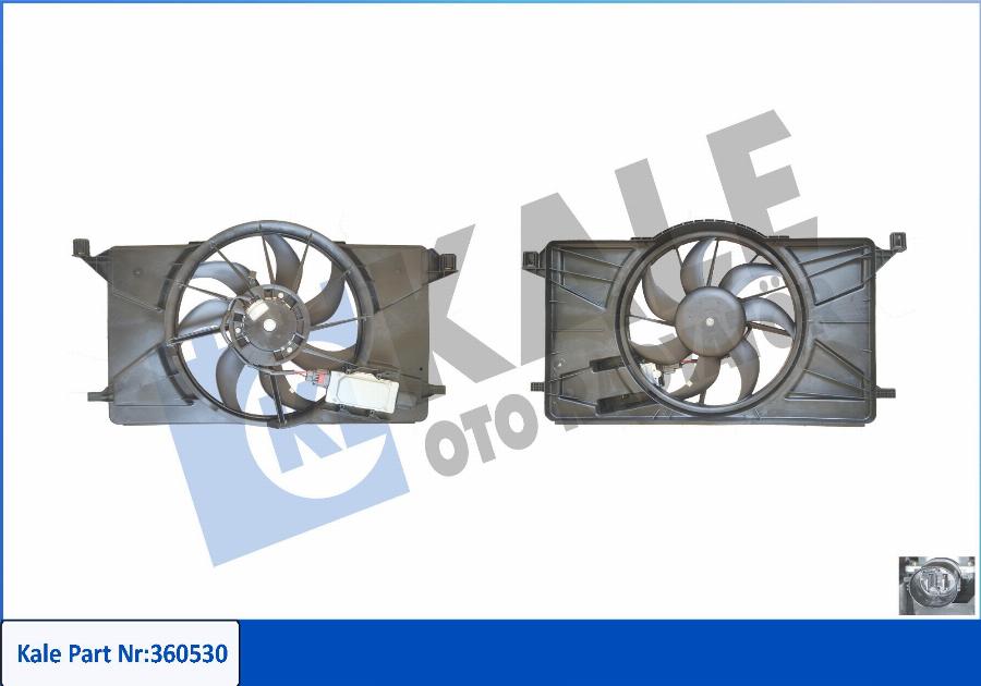 KALE OTO RADYATÖR 360530 - Fan, radiator car-mod.net