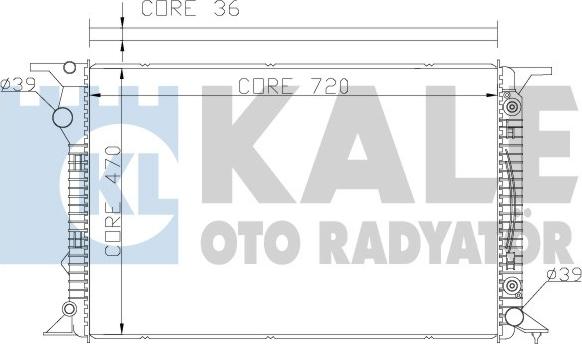 KALE OTO RADYATÖR 367700 - Radiator, engine cooling car-mod.net