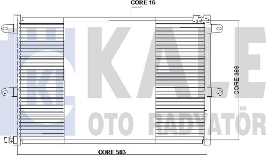 KALE OTO RADYATÖR 384600 - Condenser, air conditioning car-mod.net