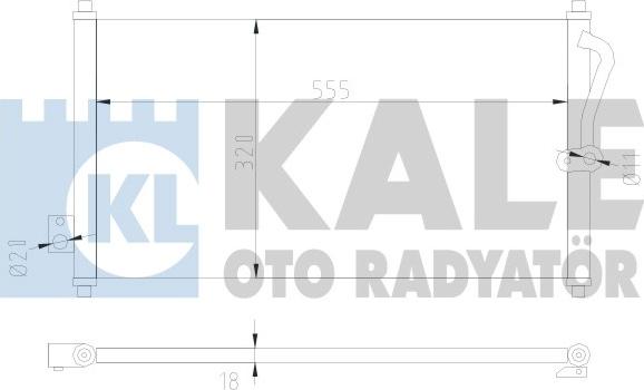 KALE OTO RADYATÖR 380500 - Condenser, air conditioning car-mod.net