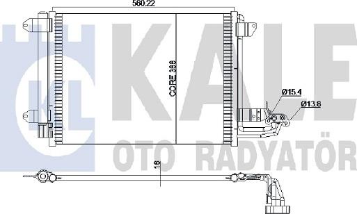 KALE OTO RADYATÖR 375400 - Condenser, air conditioning car-mod.net
