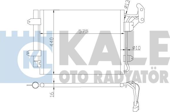 KALE OTO RADYATÖR 376200 - Condenser, air conditioning car-mod.net