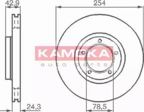 Kamoka 1031696 - Brake Disc car-mod.net