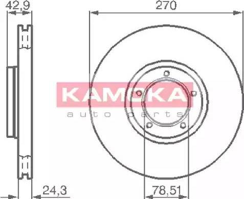 Kamoka 1031698 - Brake Disc car-mod.net
