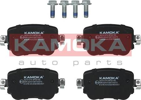 Kamoka JQ101375 - Brake Pad Set, disc brake car-mod.net