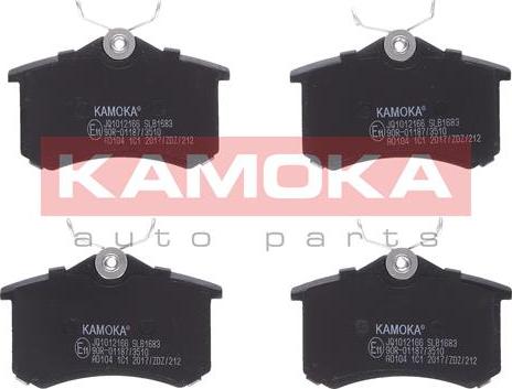 Kamoka JQ1012166 - Brake Pad Set, disc brake car-mod.net