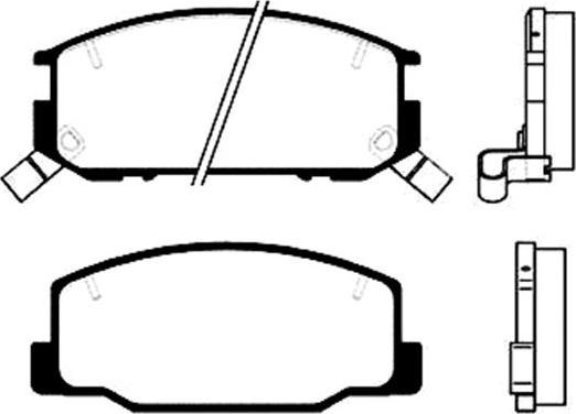 ASVA AKD-1404 - Brake Pad Set, disc brake car-mod.net