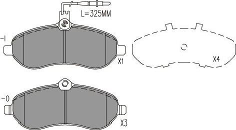 Kavo Parts BP-9162 - Brake Pad Set, disc brake car-mod.net