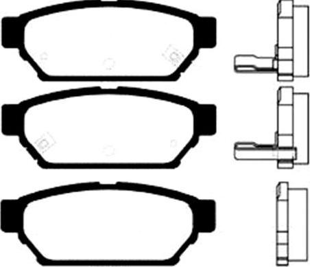 ADVICS-SEA D2N040T - Brake Pad Set, disc brake car-mod.net