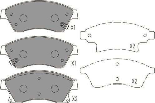 Kavo Parts KBP-1016 - Brake Pad Set, disc brake car-mod.net