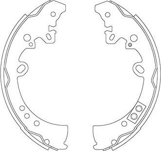 Kavo Parts BS-9939 - Drum Brake Shoe Set car-mod.net