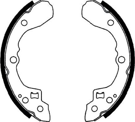 Kavo Parts BS-4404 - Drum Brake Shoe Set car-mod.net
