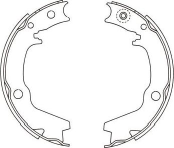 Kavo Parts BS-6417 - Drum Brake Shoe Set car-mod.net