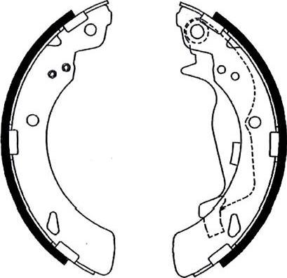Kavo Parts BS-2912 - Drum Brake Shoe Set car-mod.net