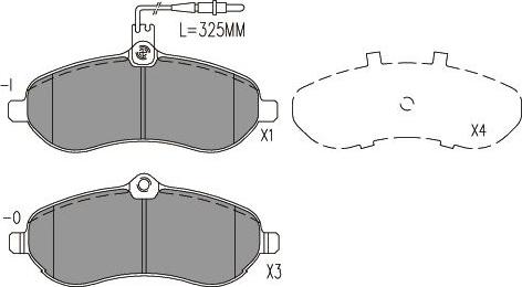 Kavo Parts KBP-9148 - Brake Pad Set, disc brake car-mod.net