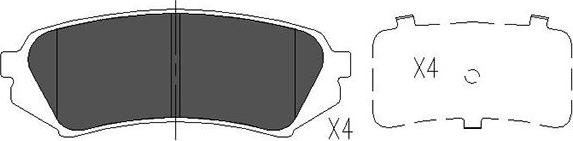 Kavo Parts KBP-9118 - Brake Pad Set, disc brake car-mod.net