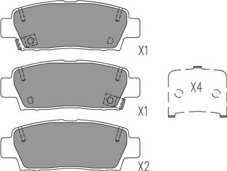 Kavo Parts KBP-9125 - Brake Pad Set, disc brake car-mod.net