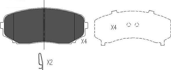 Kavo Parts KBP-4558 - Brake Pad Set, disc brake car-mod.net