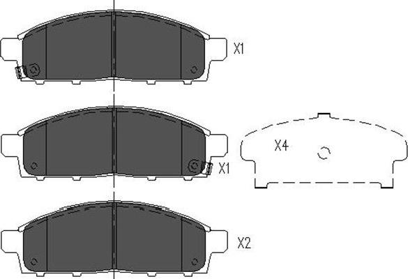 Kavo Parts KBP-5520 - Brake Pad Set, disc brake car-mod.net