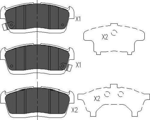 Kavo Parts KBP-1515 - Brake Pad Set, disc brake car-mod.net