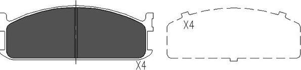 Kavo Parts KBP-3505 - Brake Pad Set, disc brake car-mod.net