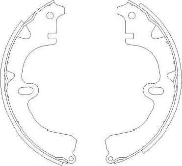 Kavo Parts KBS-9918 - Drum Brake Shoe Set car-mod.net