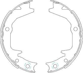 Kavo Parts KBS-6404 - Drum Brake Shoe Set car-mod.net