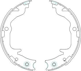 Kavo Parts KBS-6403 - Drum Brake Shoe Set car-mod.net