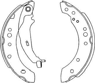 Kavo Parts KBS-6414 - Drum Brake Shoe Set car-mod.net
