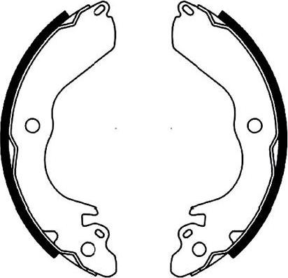 Kavo Parts KBS-6420 - Drum Brake Shoe Set car-mod.net