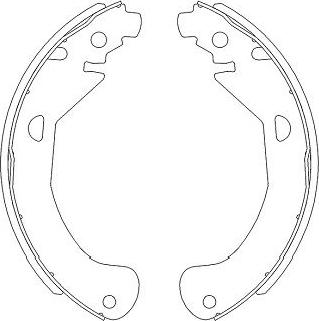 Kavo Parts KBS-1404 - Drum Brake Shoe Set car-mod.net