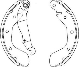 Kavo Parts KBS-1403 - Drum Brake Shoe Set car-mod.net