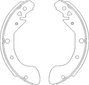 Kavo Parts KBS-1402 - Drum Brake Shoe Set car-mod.net