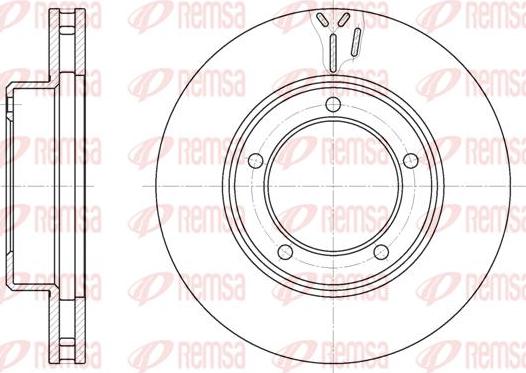 Kawe 6945 10 - Brake Disc car-mod.net