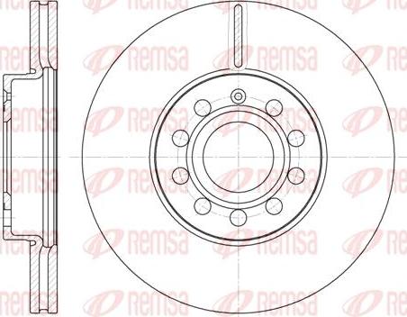 Kawe 6648 10 - Brake Disc car-mod.net