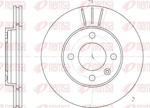 Kawe 6084 10 - Brake Disc car-mod.net