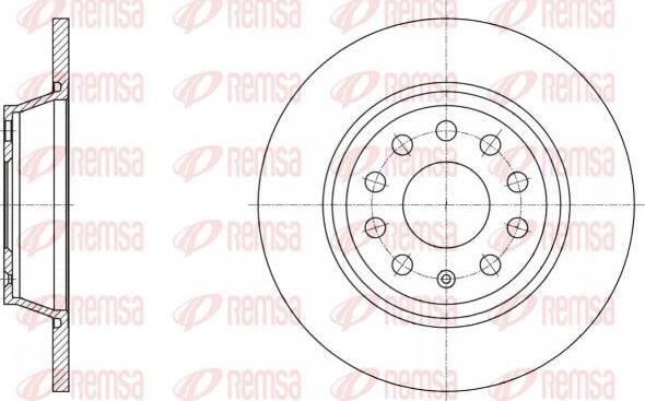 Kawe 61646 00 - Brake Disc car-mod.net