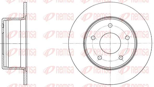 Kawe 61681 00 - Brake Disc car-mod.net