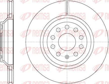 Kawe 61172 10 - Brake Disc car-mod.net