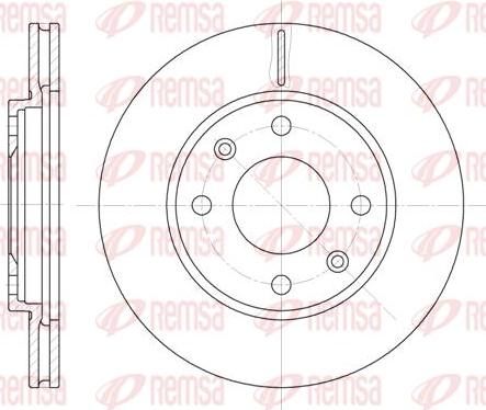 Kawe 6131 10 - Brake Disc car-mod.net